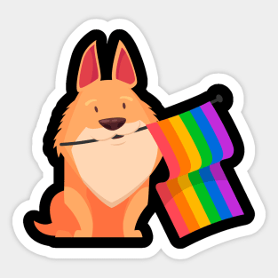 LGBTQ Dog Sticker